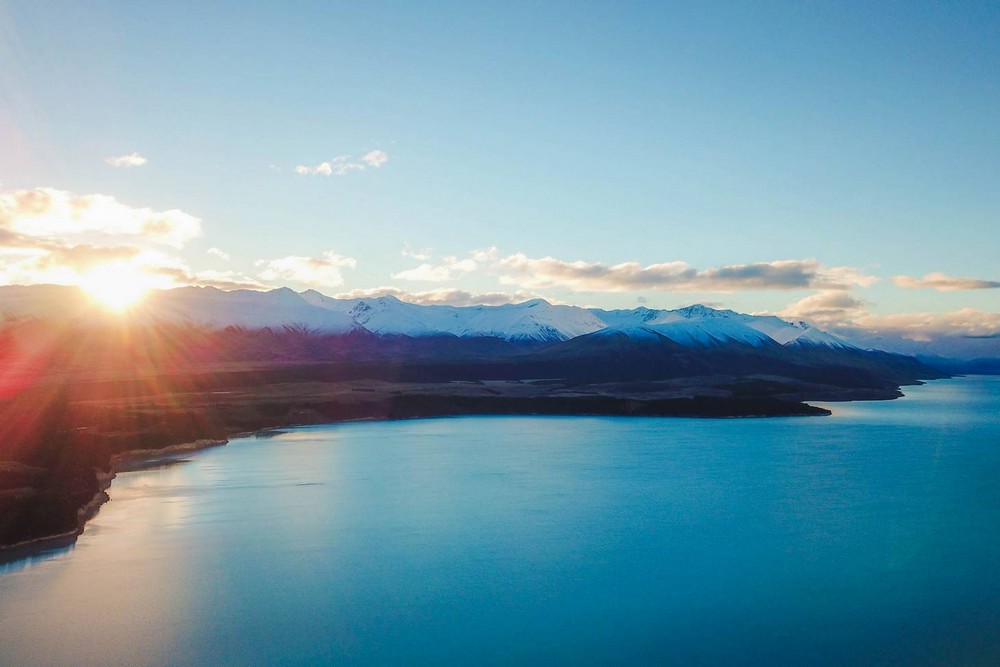 Pukaki lake, New Zealand